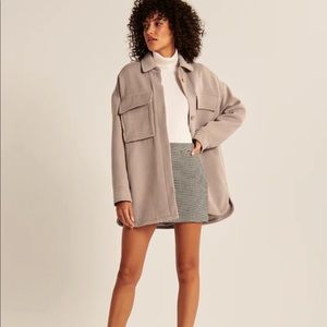 Abercrombie Oversized Cozy Shirt Jacket